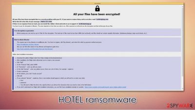 HOTEL ransomware
