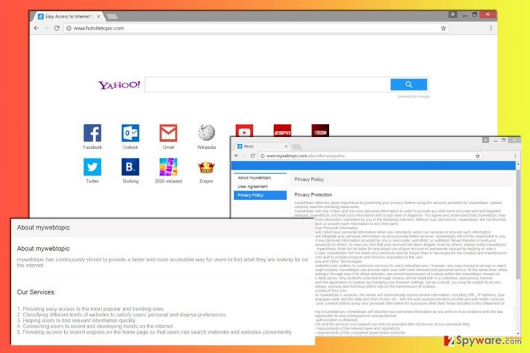 Image of Hotsitetopic.com virus