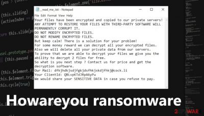 Howareyou ransomware