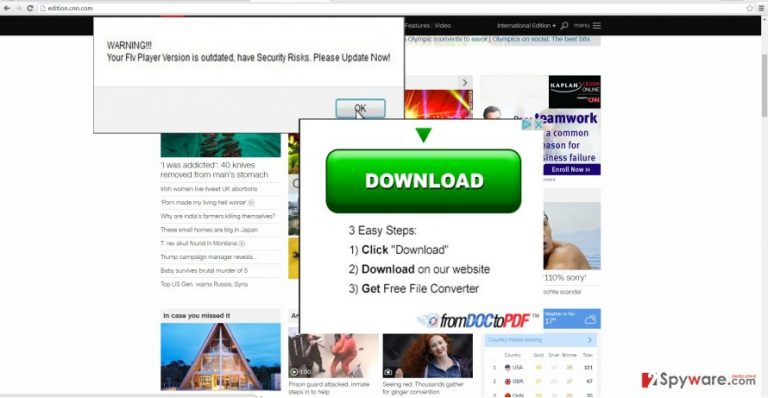 The image disclosing HPRewriter ads
