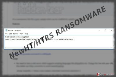 The screenshot of HTRS malware