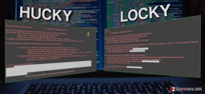 Image comparing Hucky and Locky ransomware viruses