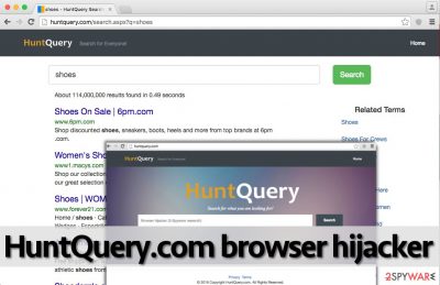 HuntQuery.com redirects can lead you to dangerous Internet sites