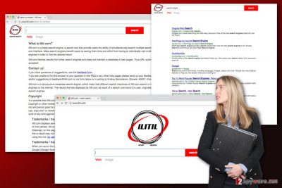 The illustration of Ilitil.com virus