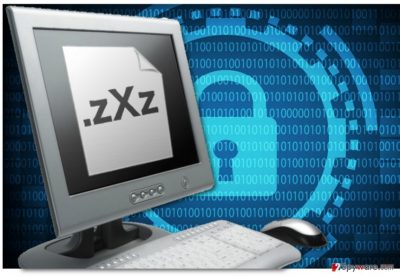 Image of the ZXZ ransomware virus