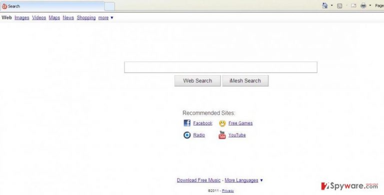 An illustration of the iMesh Toolbar