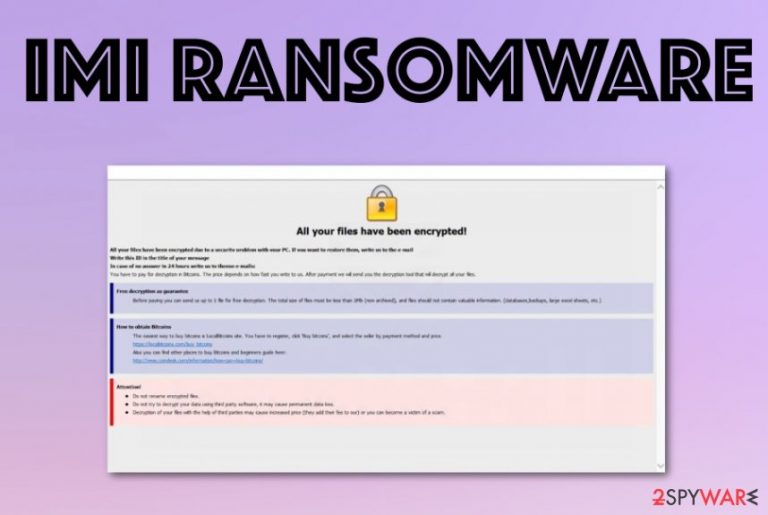 IMI ransomware virus