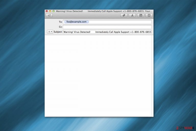 Immediately Call Apple Support scam image