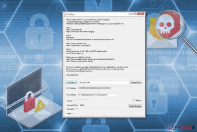 Ransom note by ImSorry ransomware virus
