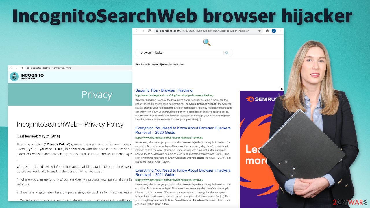 IncognitoSearchWeb browser hijacker