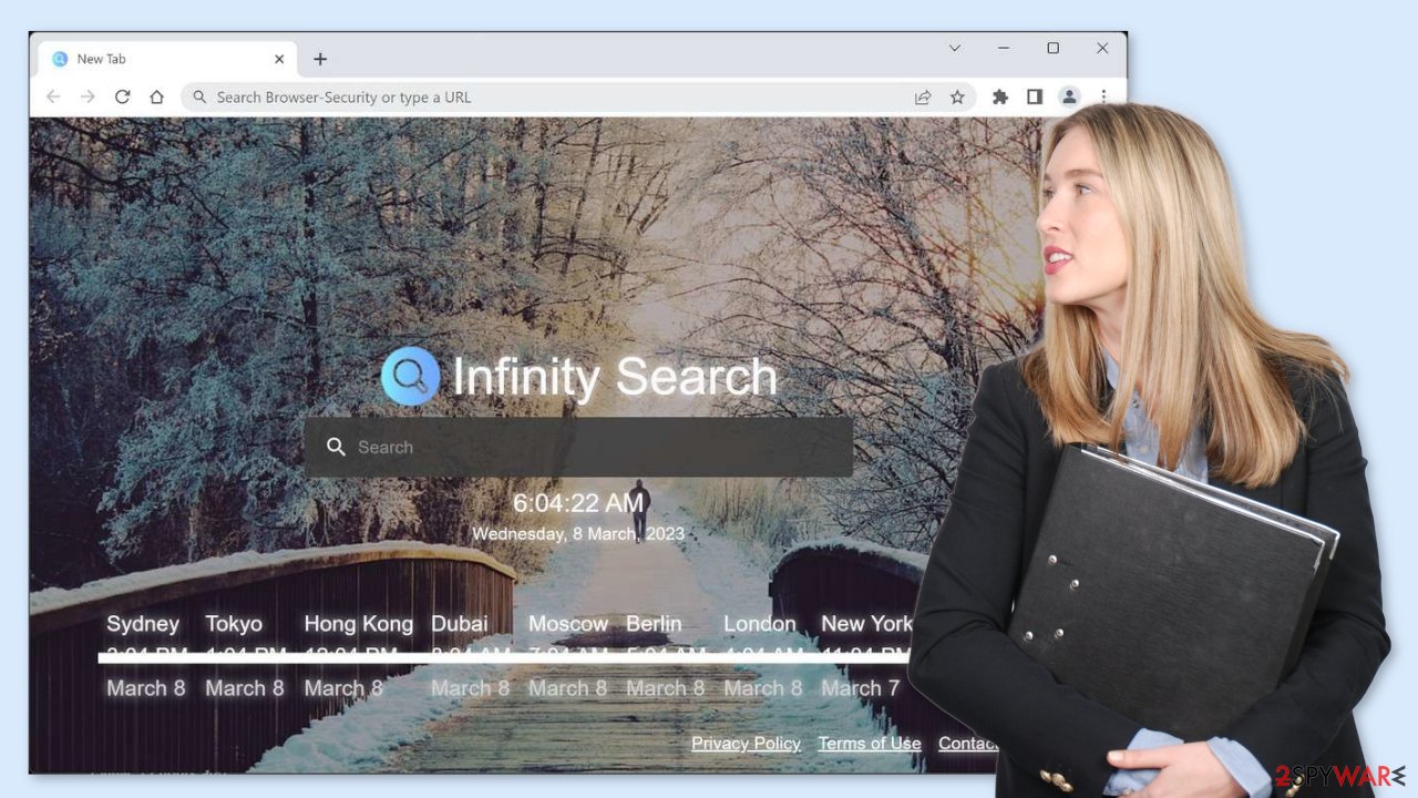 Infinity Search browser hijacker