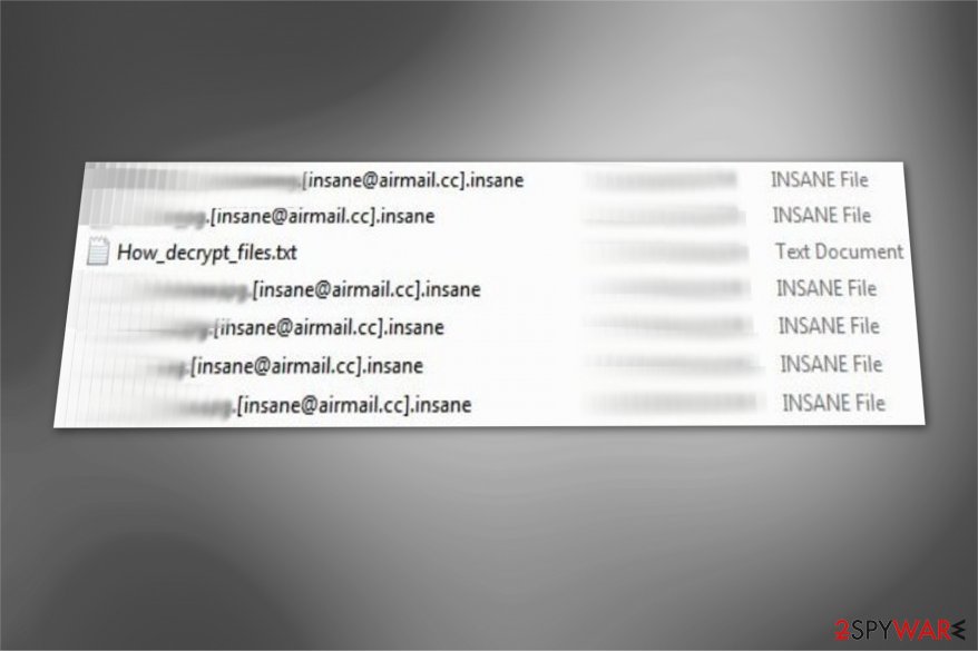 InsaneCrypt encodes victim's data InsaneCrypt encodes victim's data