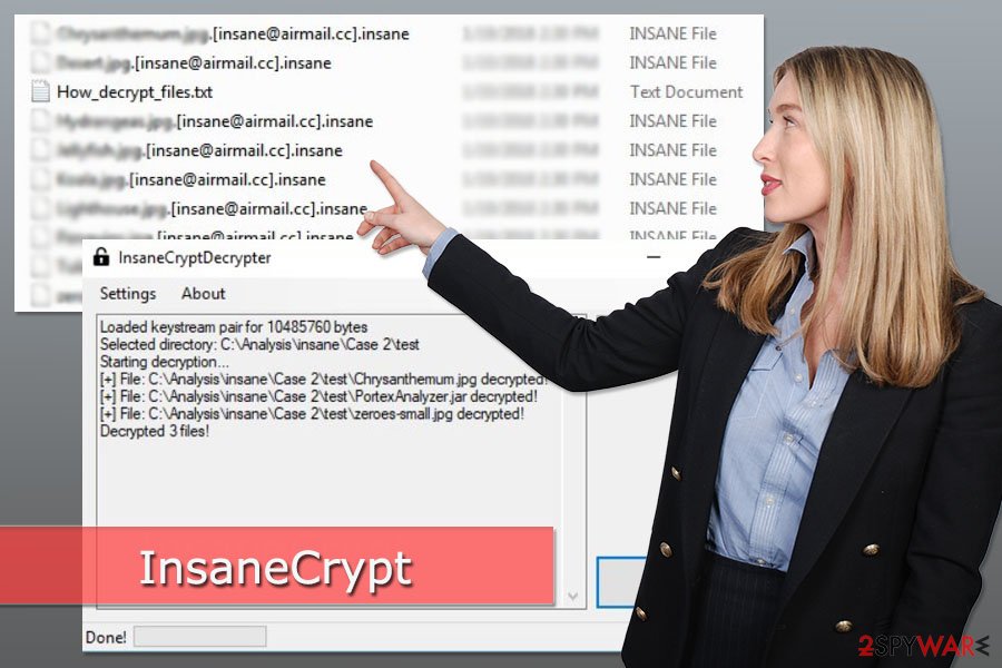 Picture of InsaneCrypt ransomware virus