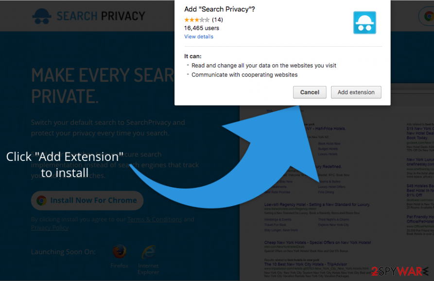 The picture of Search Privacy installation The picture of Search Privacy installation