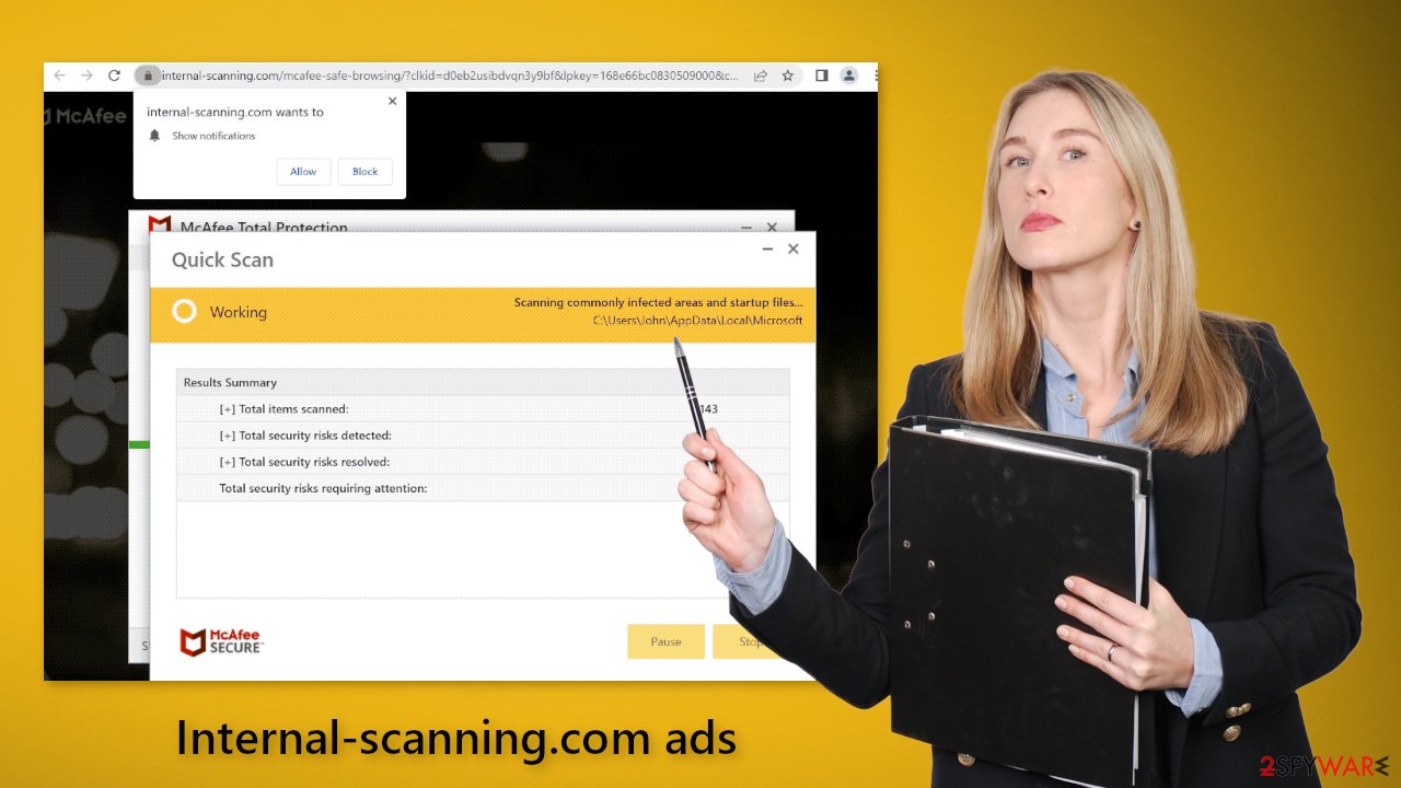 Internal-scanning.com ads