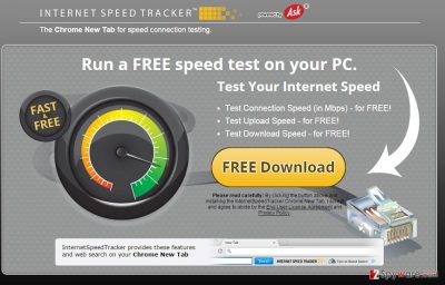 InternetSpeedTracker Toolbar redirect virus