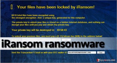 Message from iRansom virus