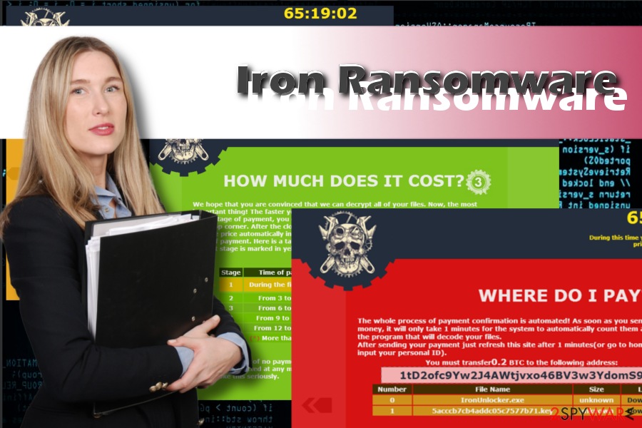 Iron ransomware printscreens