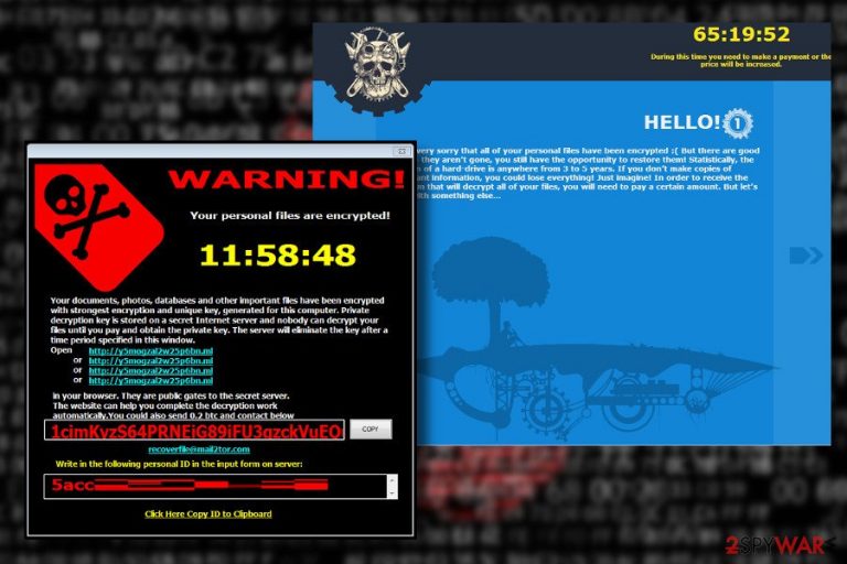 Iron is a ransomware from Maktub family