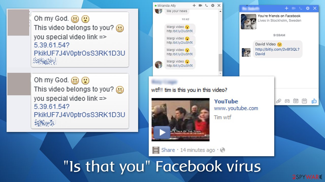 "kuuluuko tämä video sinulle?"Facebook-virus