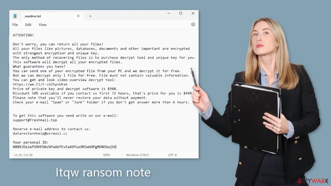 Itqw ransom note