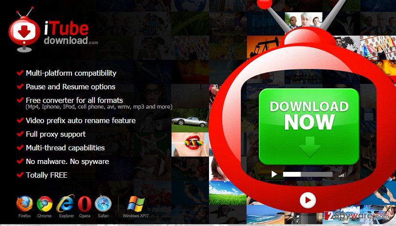 iTube download adware snapshot iTube download adware snapshot