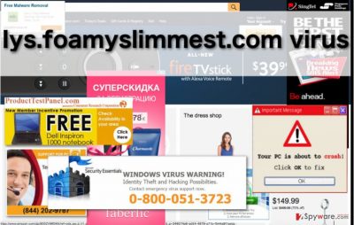 Image of the Iys.foamyslimmest.com virus