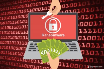 The picture of J ransomware