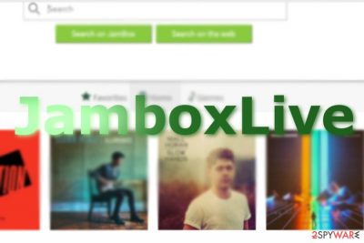 The image displaying JamBoxLive home page