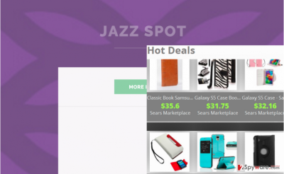 ads by Jazz Spot and its official website