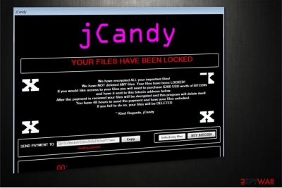 jCandy ransomware illustration