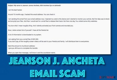 Jeanson J. Ancheta email scam virus