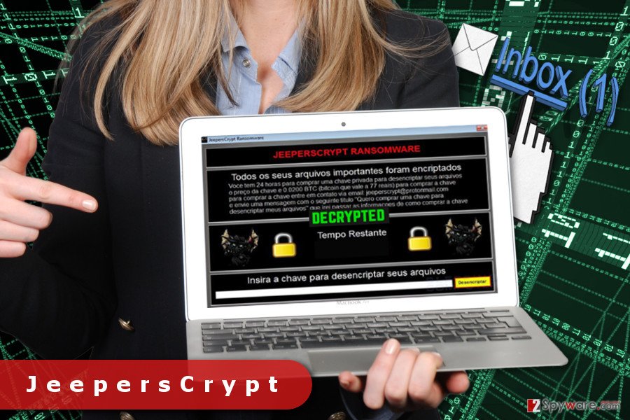 The picture of JeepersCrypt ransomware virus 