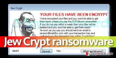 Ransom note by Jew Crypt ransomware