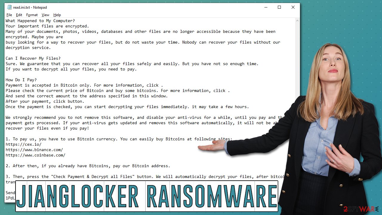 JiangLocker ransomware