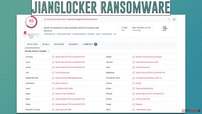 JiangLocker virus