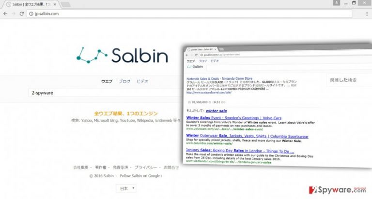 The picture of Jp.salbin.com virus