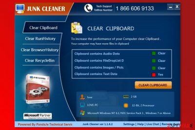 The image of Junk Cleaner program