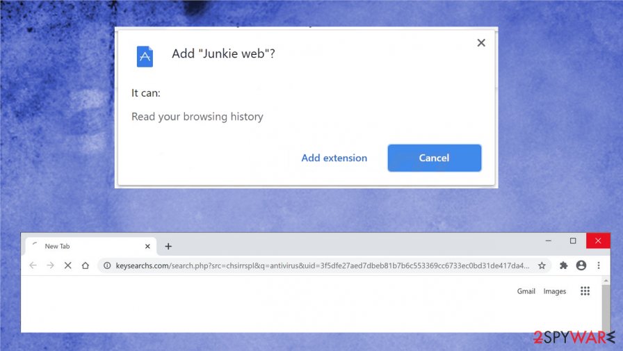 Junkie web virus