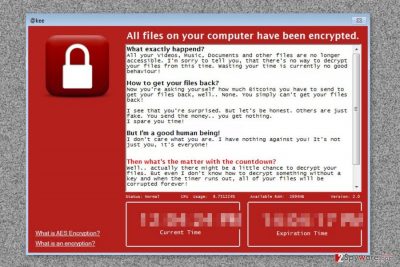 The ransom note delivered by Kee ransomware