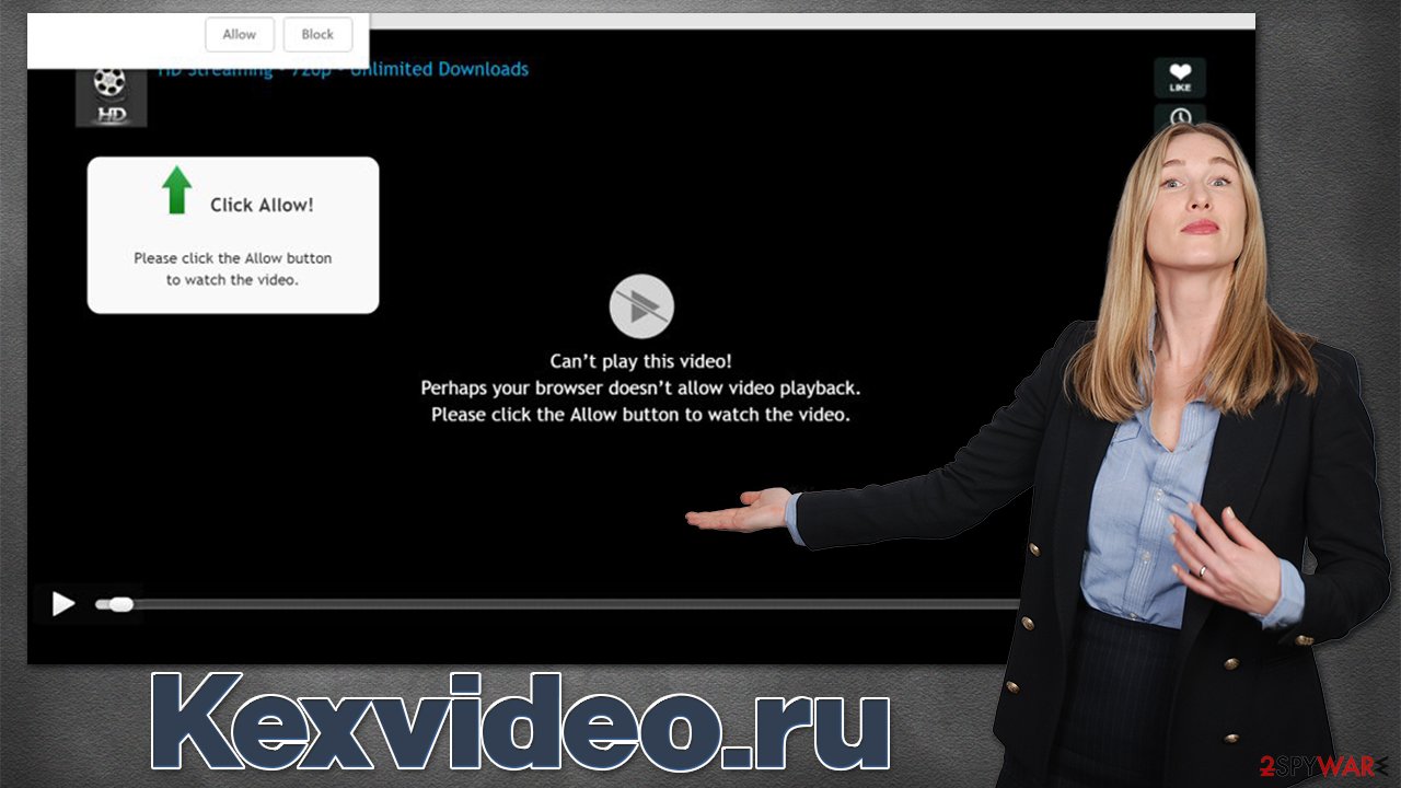 Kexvideo.ru pop-ups