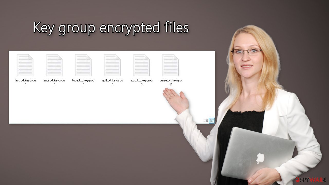 Key group encrypted files