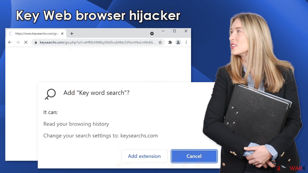 Key Web browser hiajcker