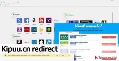 Kipuu.cn virus in a web browser