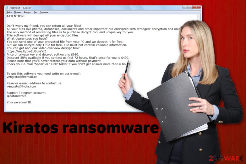 Kiratos ransomware virus