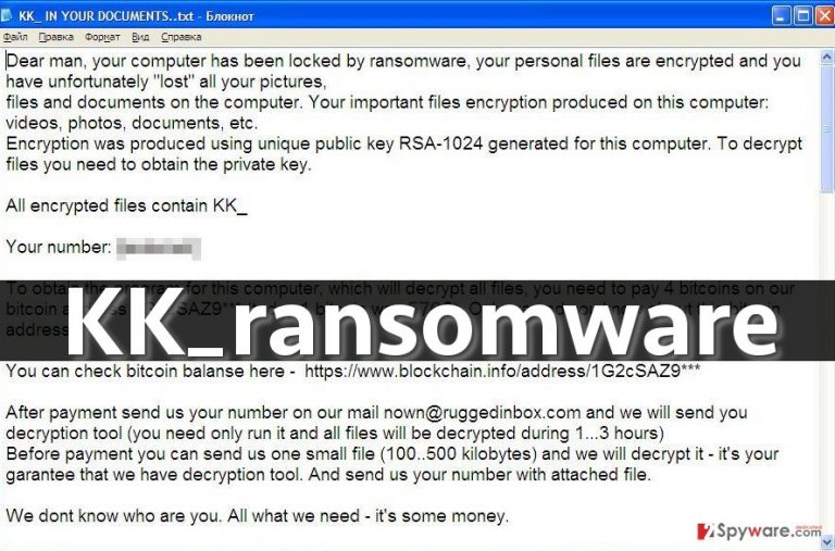 KK_ ransomware note