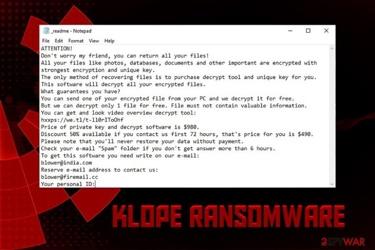 Klope ransomware
