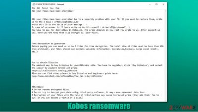 Kobos ransomware