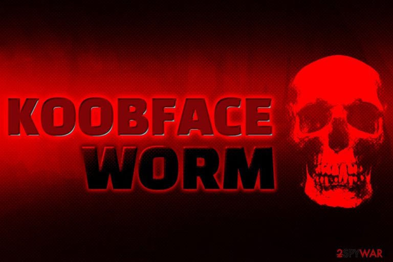 Koobface worm infection