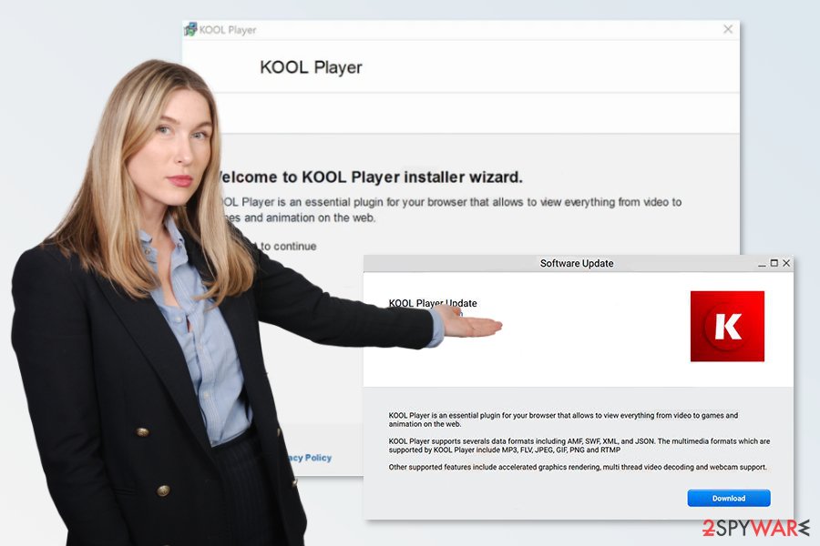 Picture of KOOL Player virus